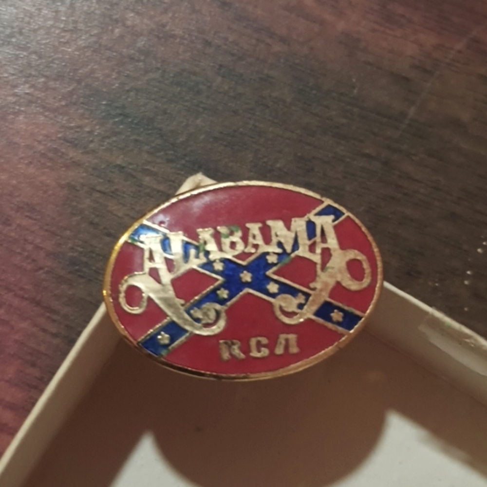 Alabama oval enamel pin
